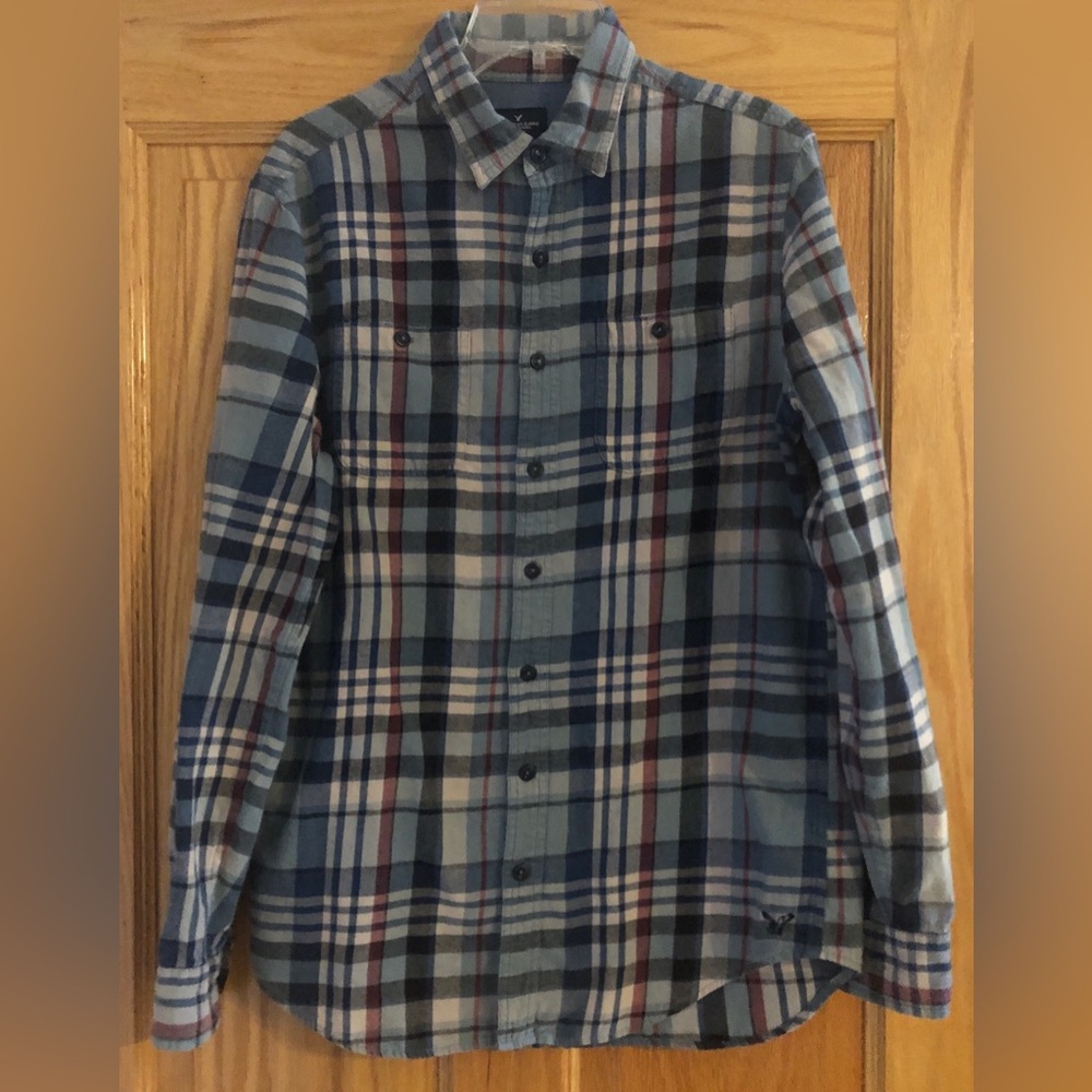 American Eagle Flannel MT Medium Tall Classic Fit